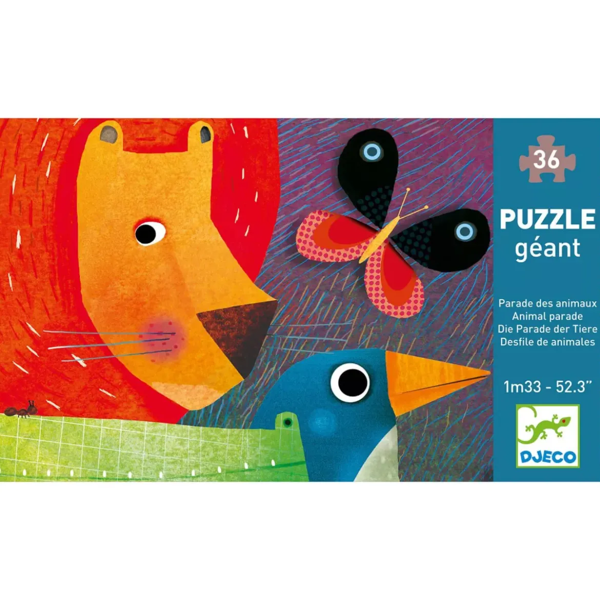 Puzzle Géant La Parade des Animaux - 36 pièces