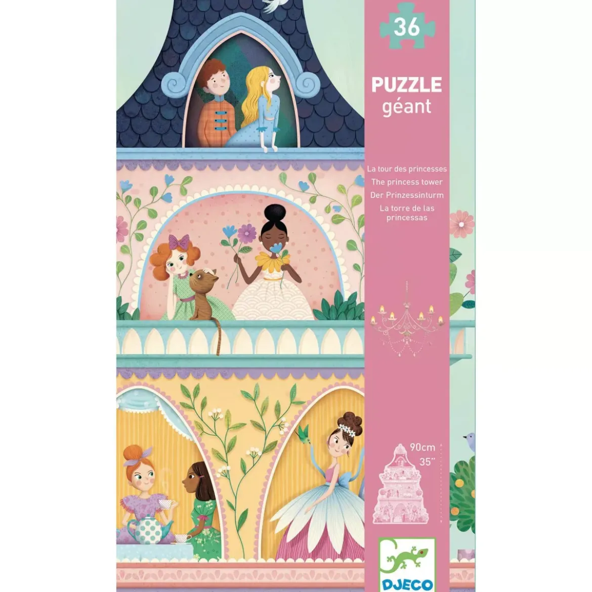 Puzzle Géant La Tour des Princesses - 36 pièces