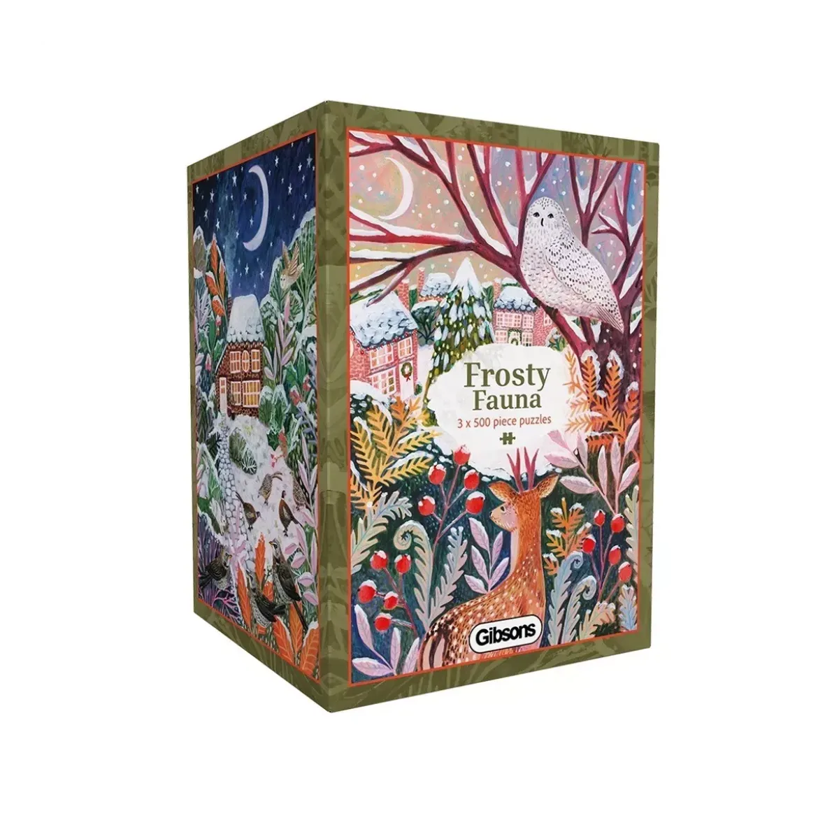 Puzzle Gibsons Frosty Fauna - 3 x 500 pièces