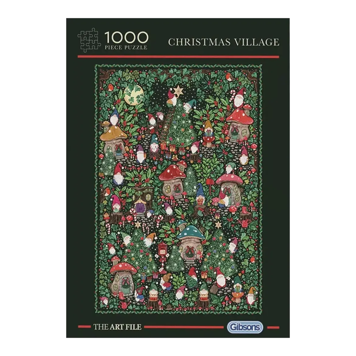 Puzzle Gibsons The Art File : Christmas Village - 1000 pièces
