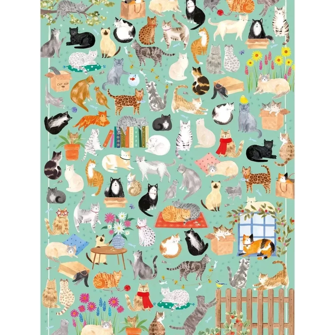 Puzzle Gibsons The Art File : It's a Cat's Life - 1000 pièces