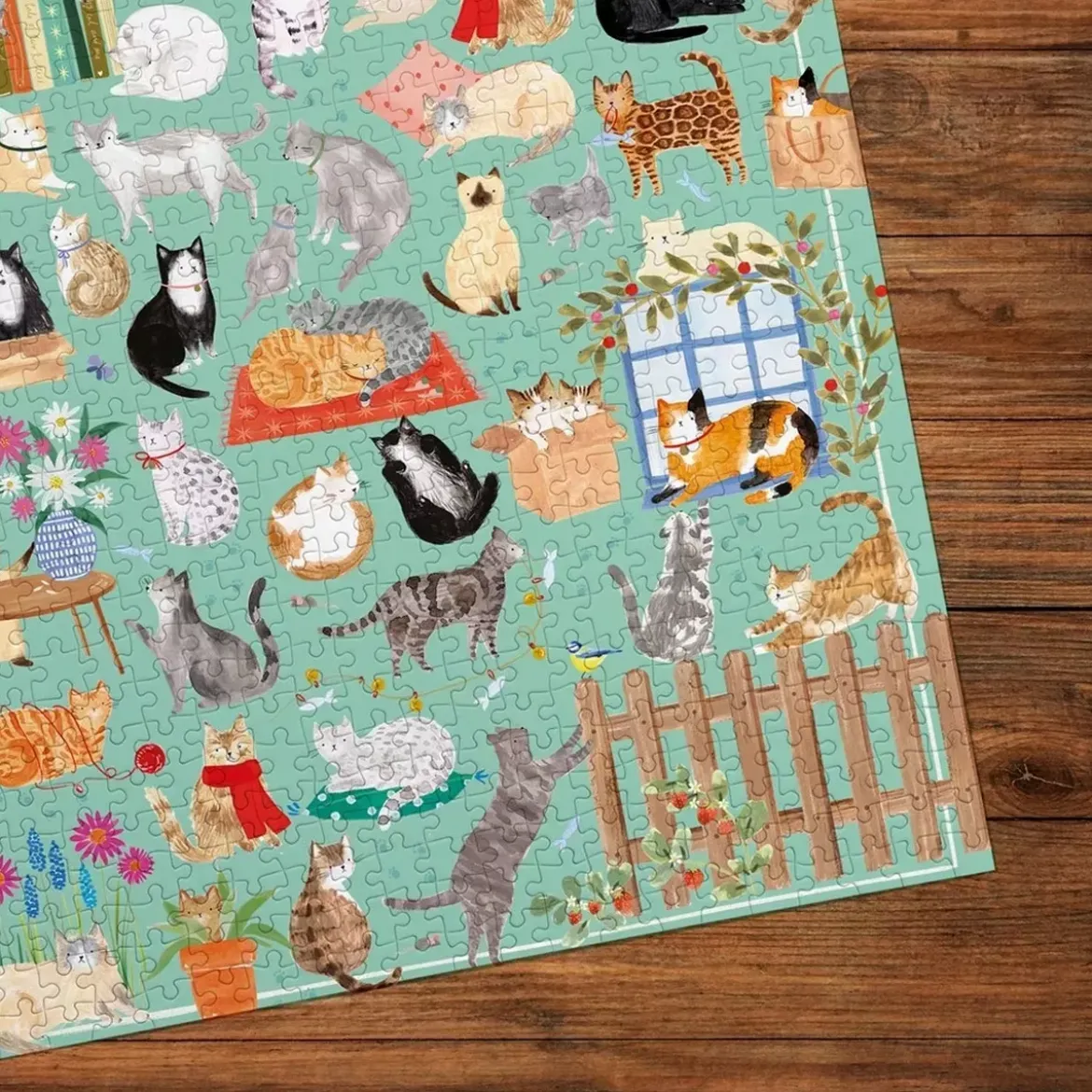 Puzzle Gibsons The Art File : It's a Cat's Life - 1000 pièces