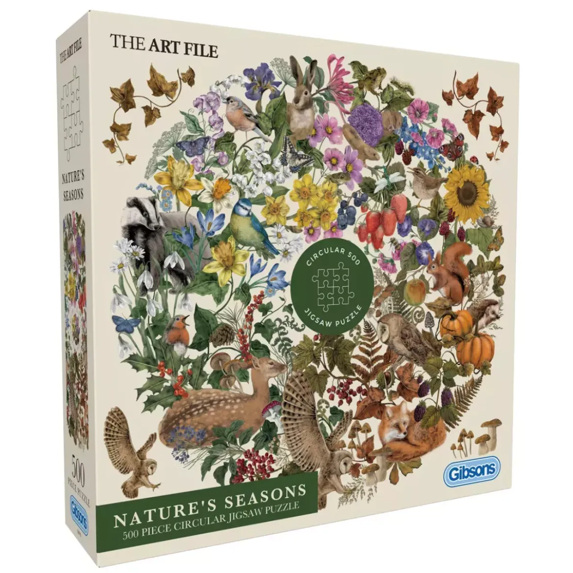 Puzzle Gibsons The Art File : Nature's Seasons - 500 pièces