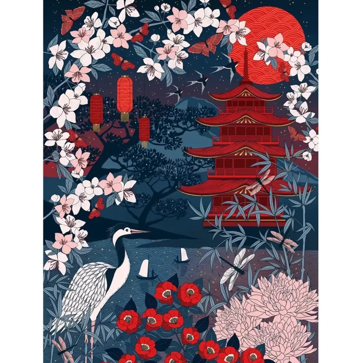 Puzzle Gibsons The Art File : Sakura Heights - 1000 pièces