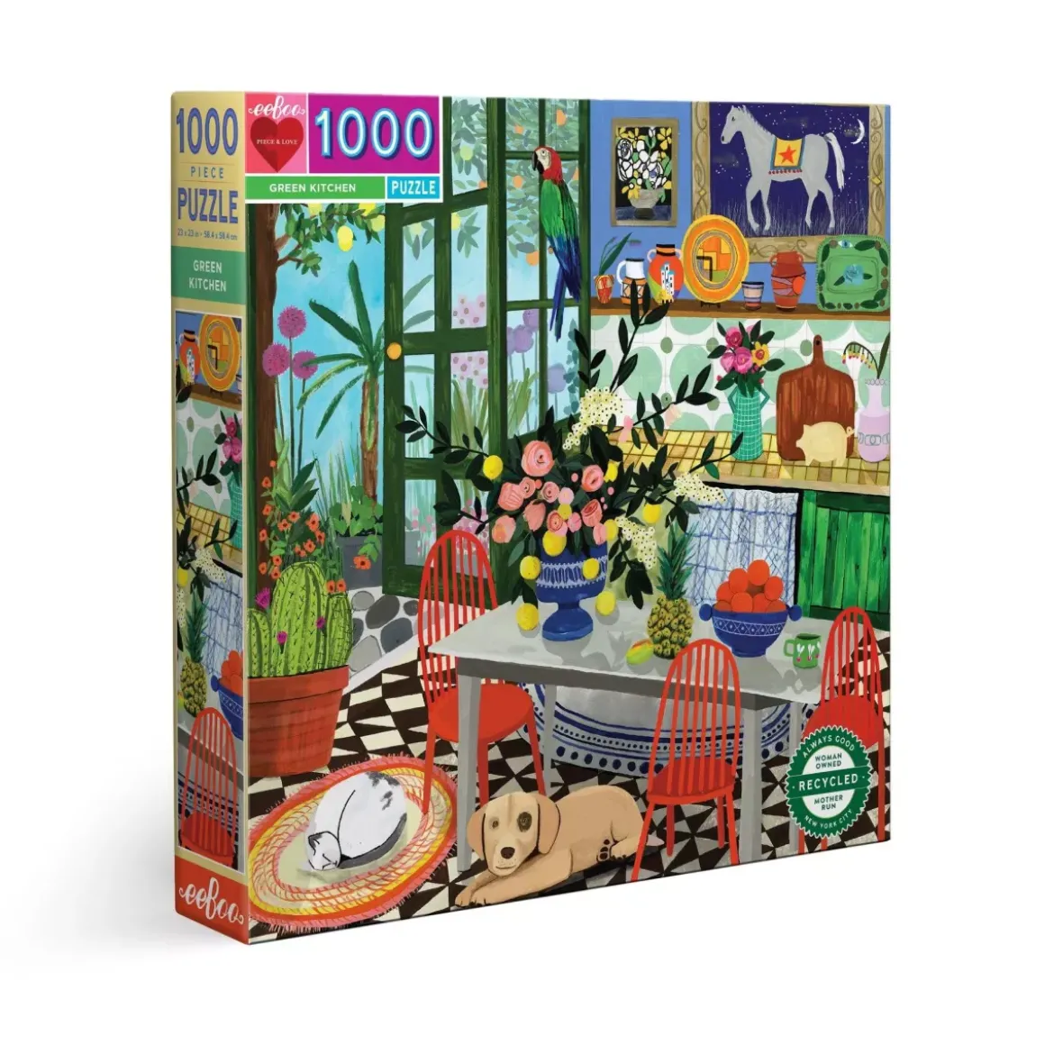 Puzzle Green kitchen - 1000 pièces