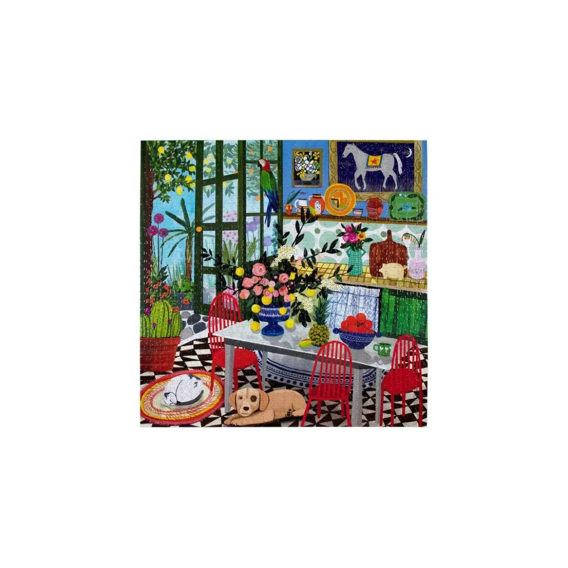Puzzle Green kitchen - 1000 pièces