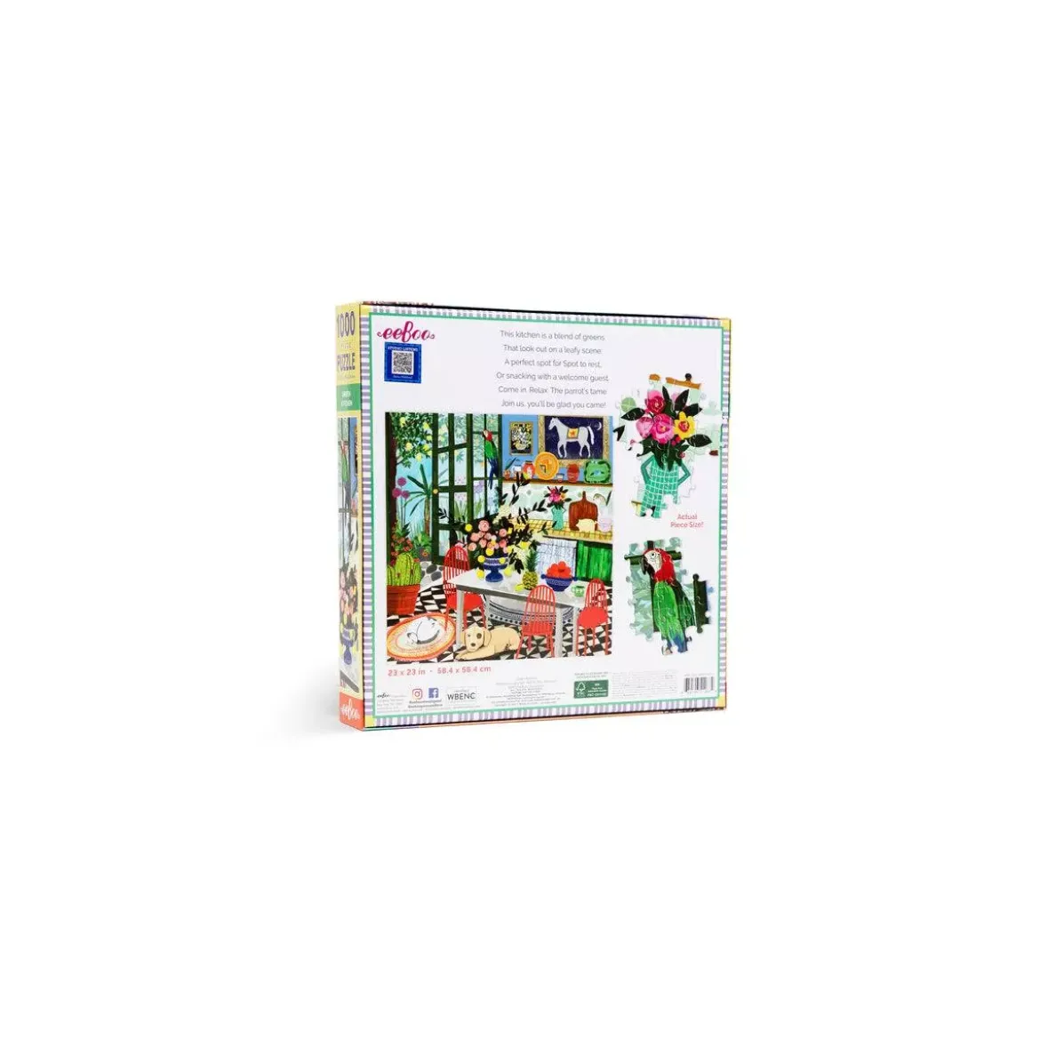 Puzzle Green kitchen - 1000 pièces