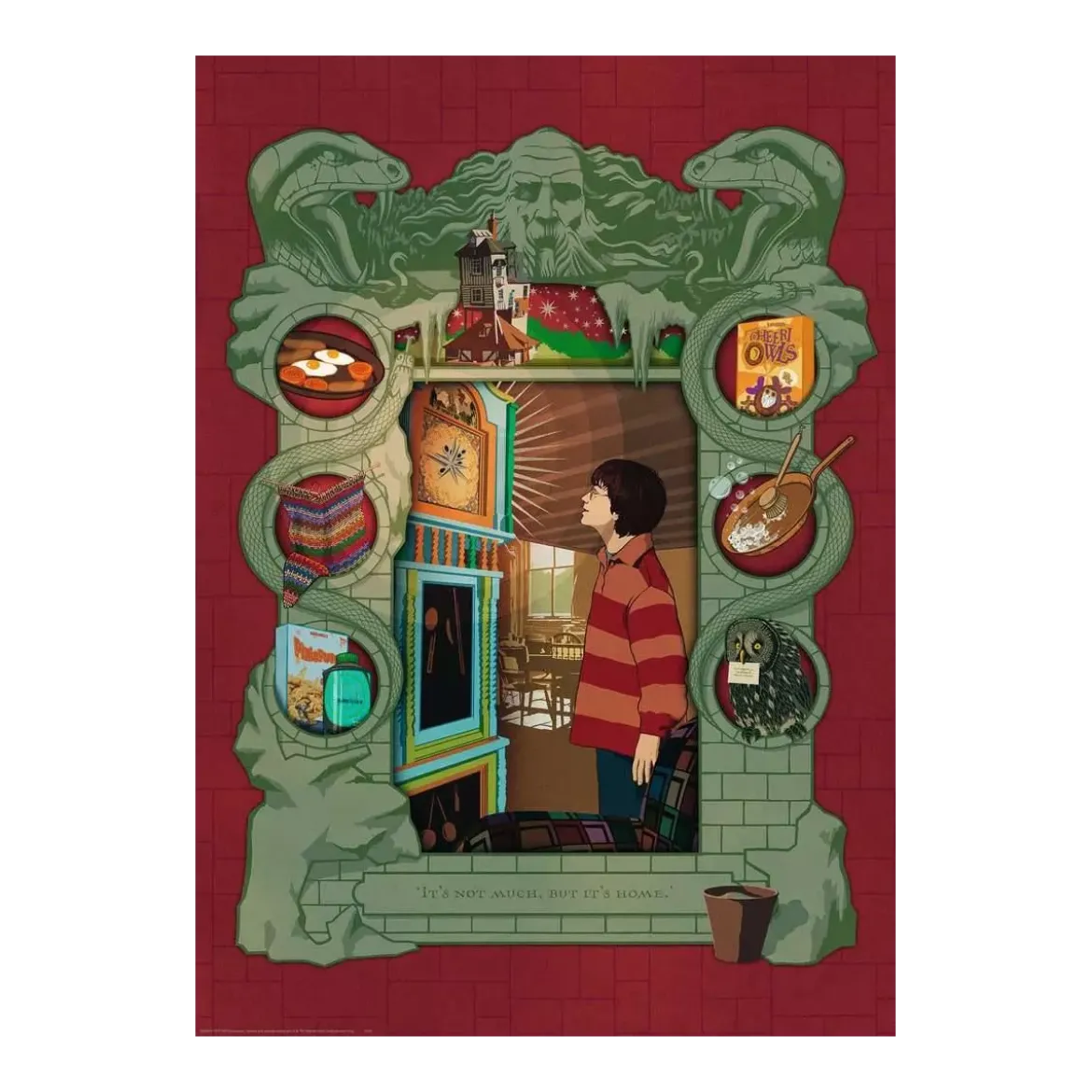 Puzzle Harry Potter Chez les Weasley Minalima - 1000 pièces