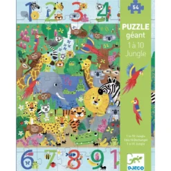 Puzzle 1 à 10 Jungle - 54 pièces