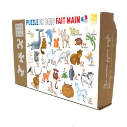 Puzzle L'Alphabet des Animaux - 12 pièces