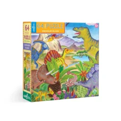 Puzzle Île des Dinosaures - 64 pièces