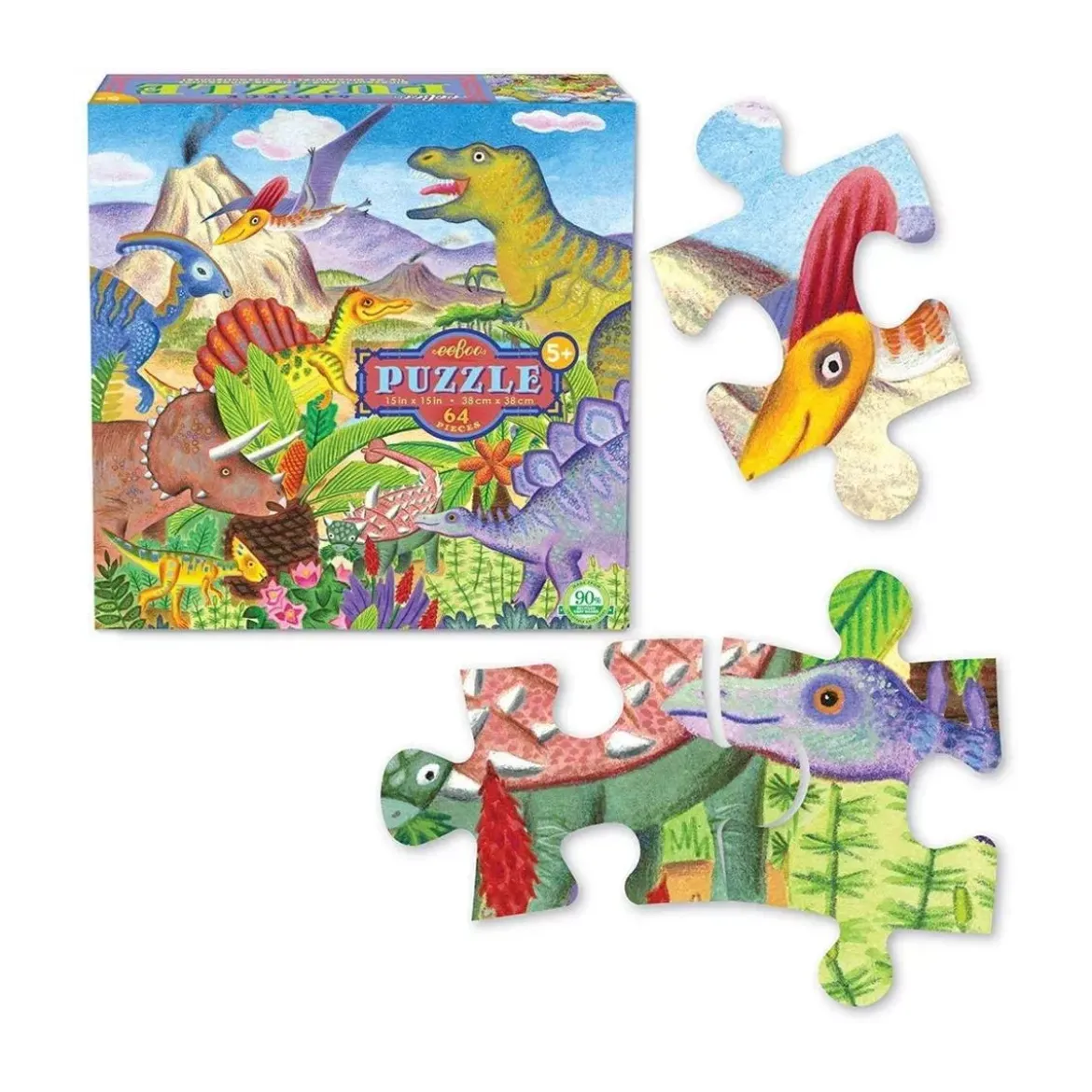 Puzzle Île des Dinosaures - 64 pièces