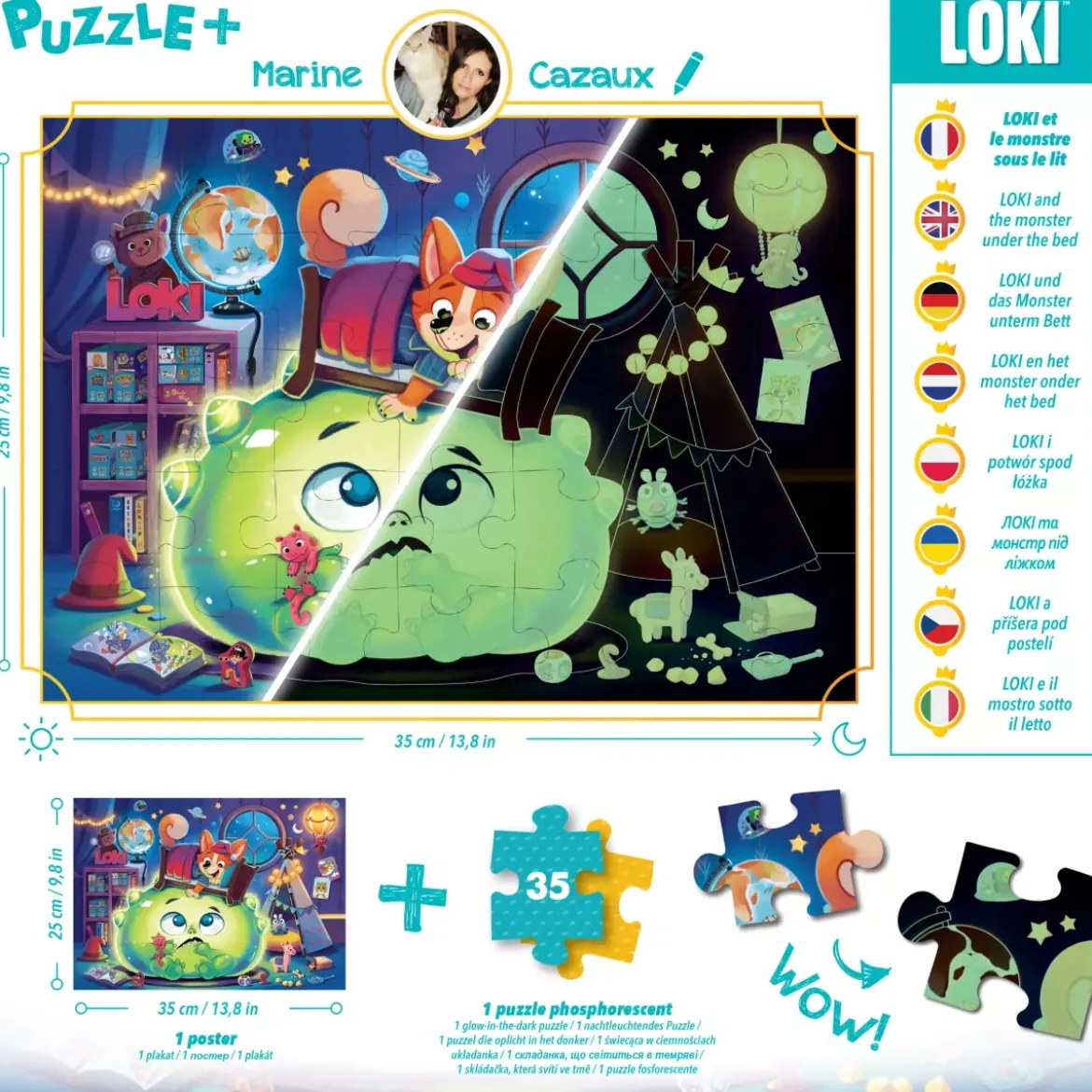 Puzzle Loki et le Monstre sous le lit - 35 pièces
