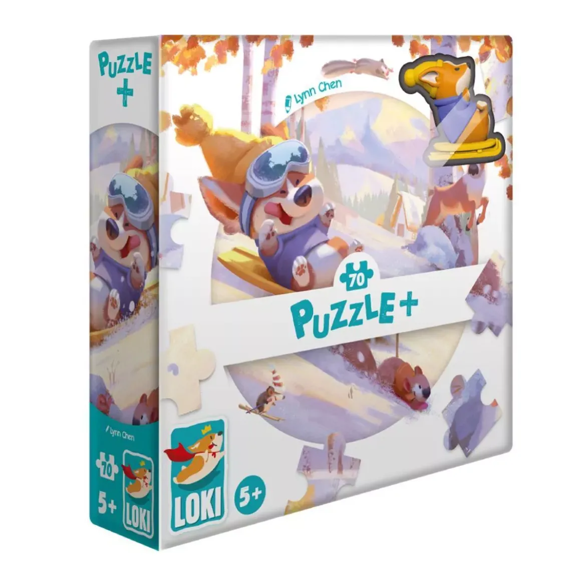 Puzzle Loki fait de la luge - 70 pièces