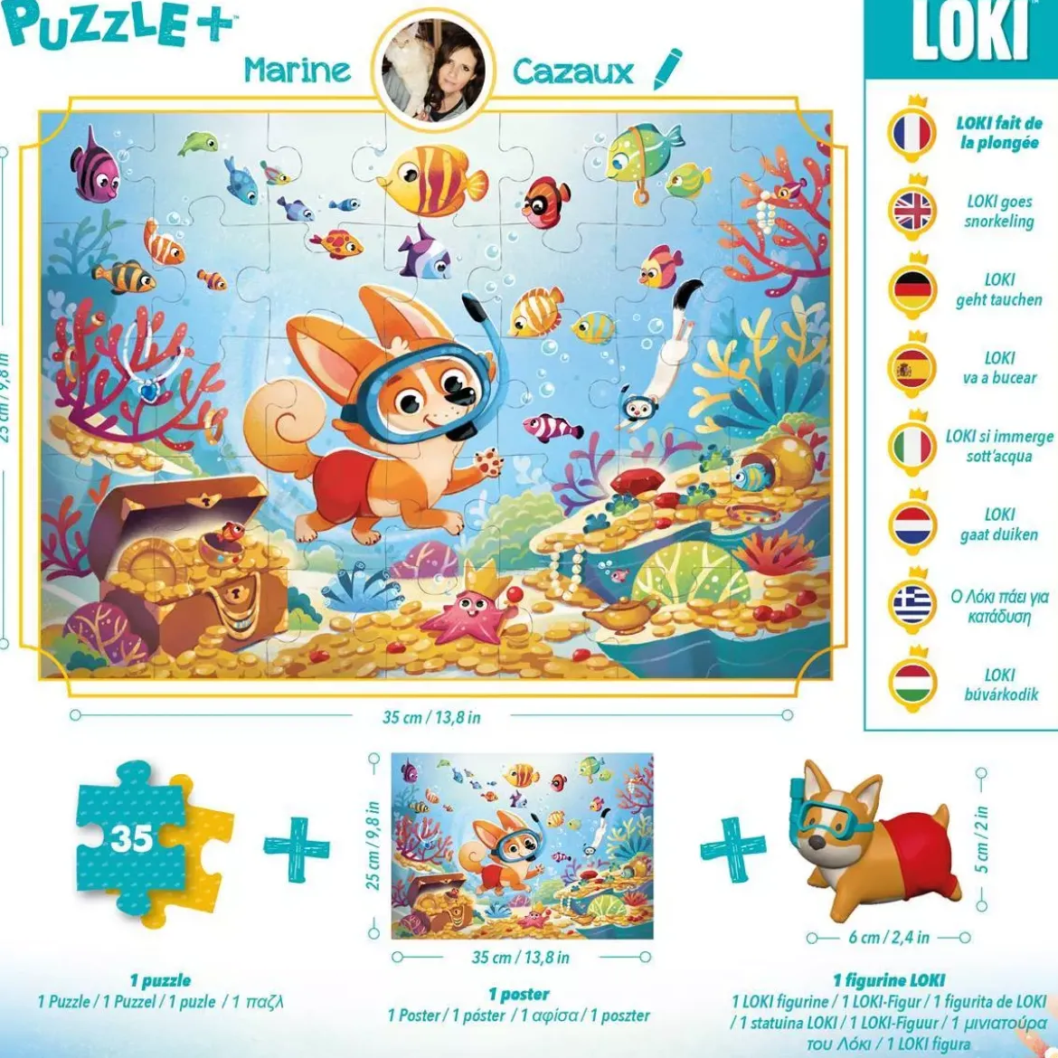 Puzzle Loki fait de la plongée - 35 pièces