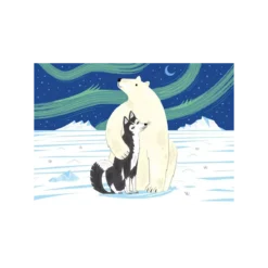 Puzzle L'Ours et le Husky - 12 pièces