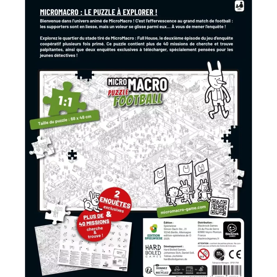Puzzle Micro Macro Football - 500 pièces