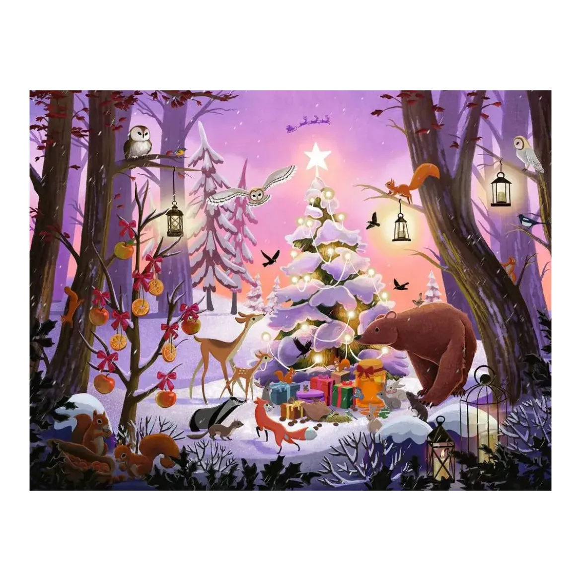 Puzzle Nuit de Noël enchantée - 2000 pièces