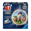 Puzzle Pat'Patrouille 3D Ball Illuminé - 72 pièces