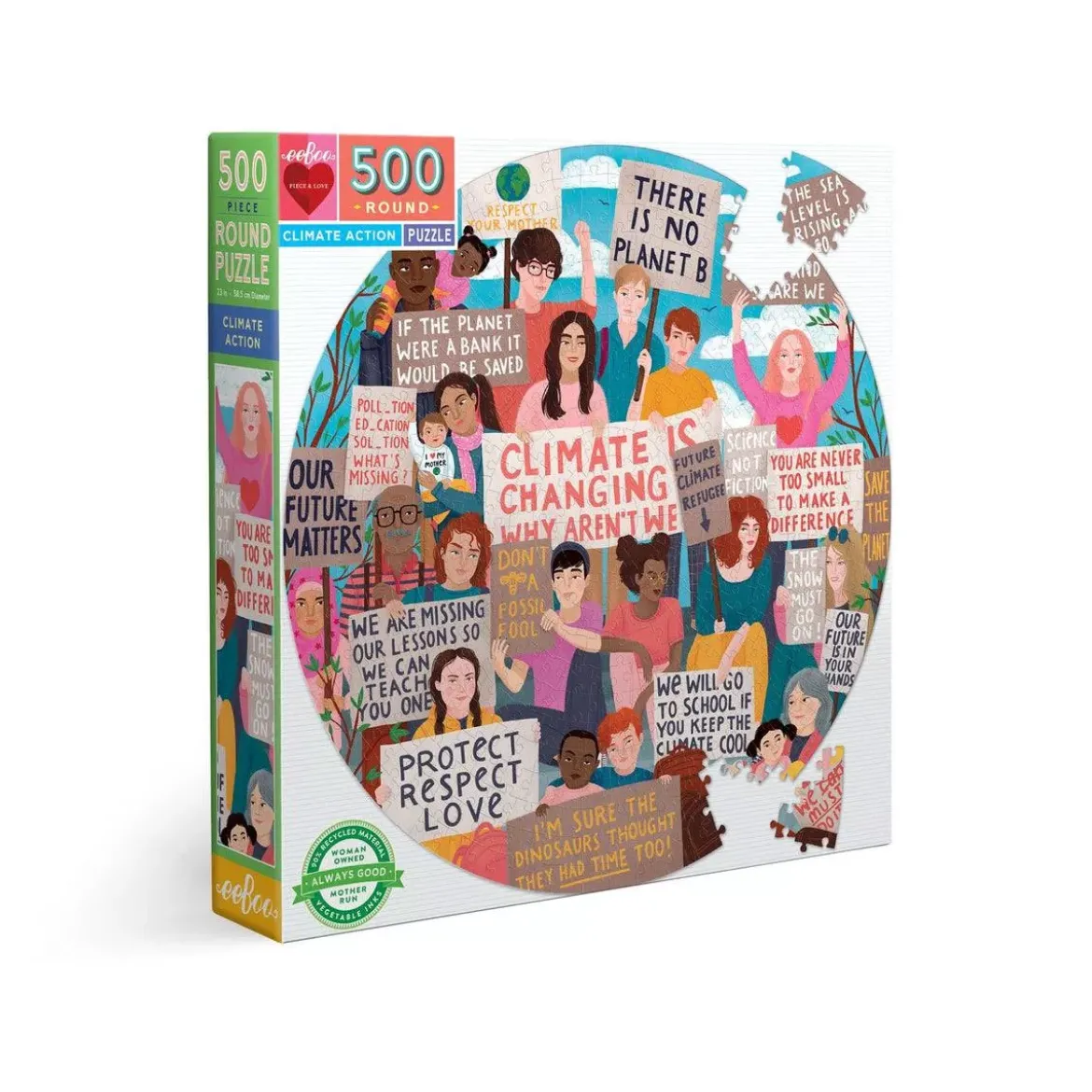 Puzzle Rond Climate Action - 500 pièces