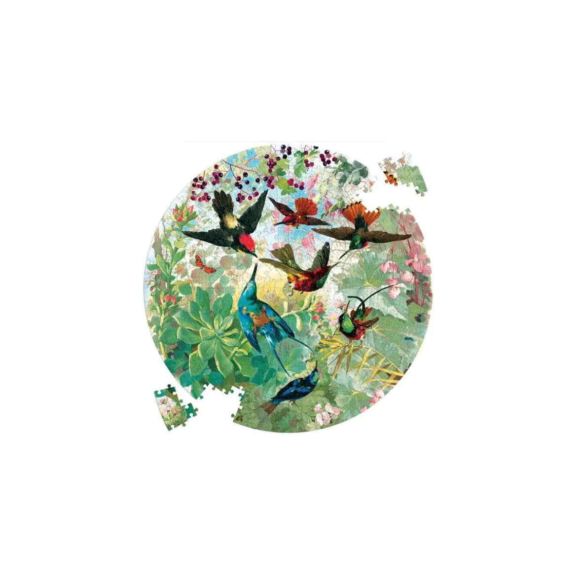 Puzzle Rond Hummingbirds - 500 pièces
