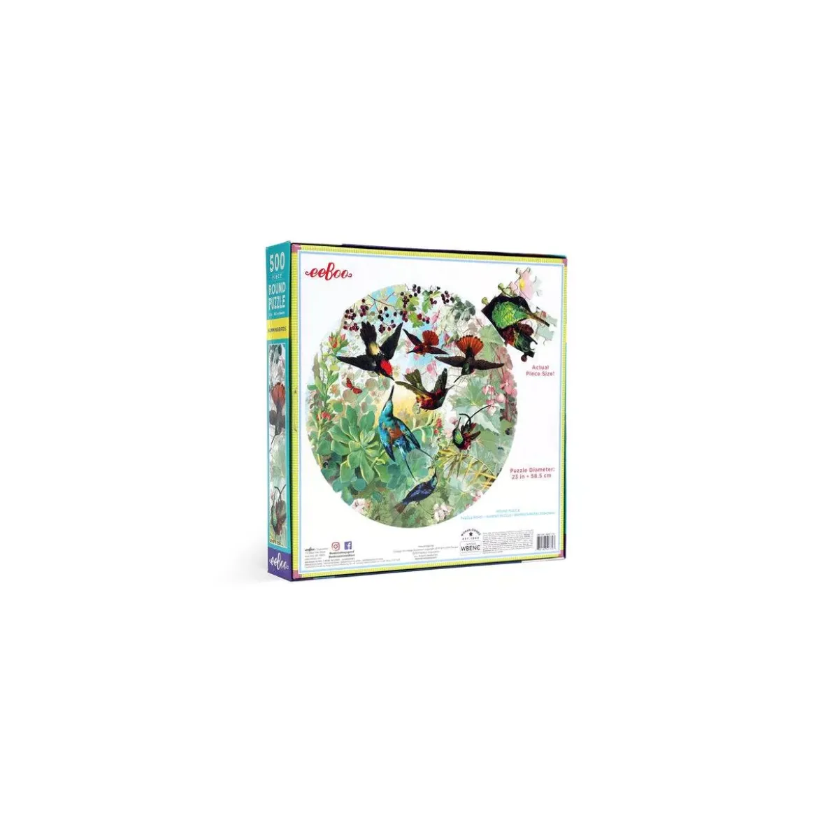 Puzzle Rond Hummingbirds - 500 pièces