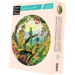Puzzle Rond Quetzal Resplendissant - 250 pièces