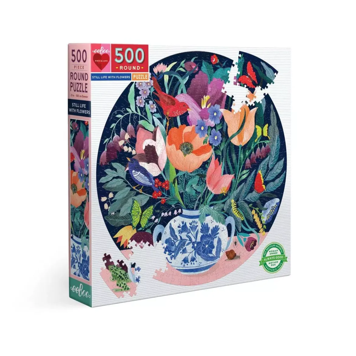Puzzle Rond Still Life with Flowers - 500 pièces