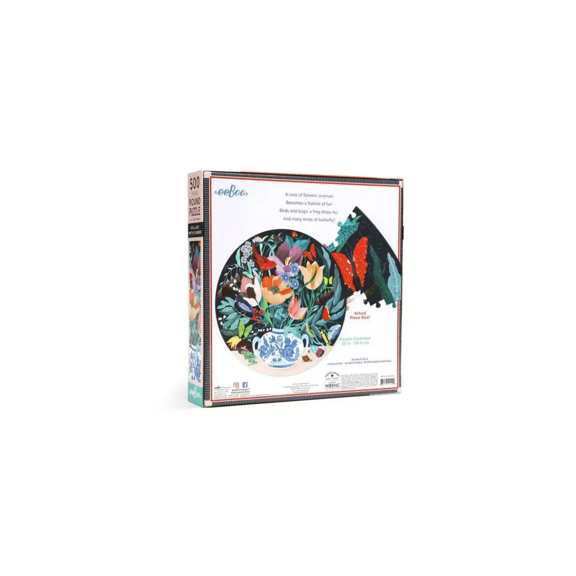 Puzzle Rond Still Life with Flowers - 500 pièces