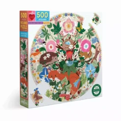 Puzzle Rond Woodland Creatures - 500 pièces
