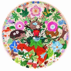 Puzzle Rond Woodland Creatures - 500 pièces