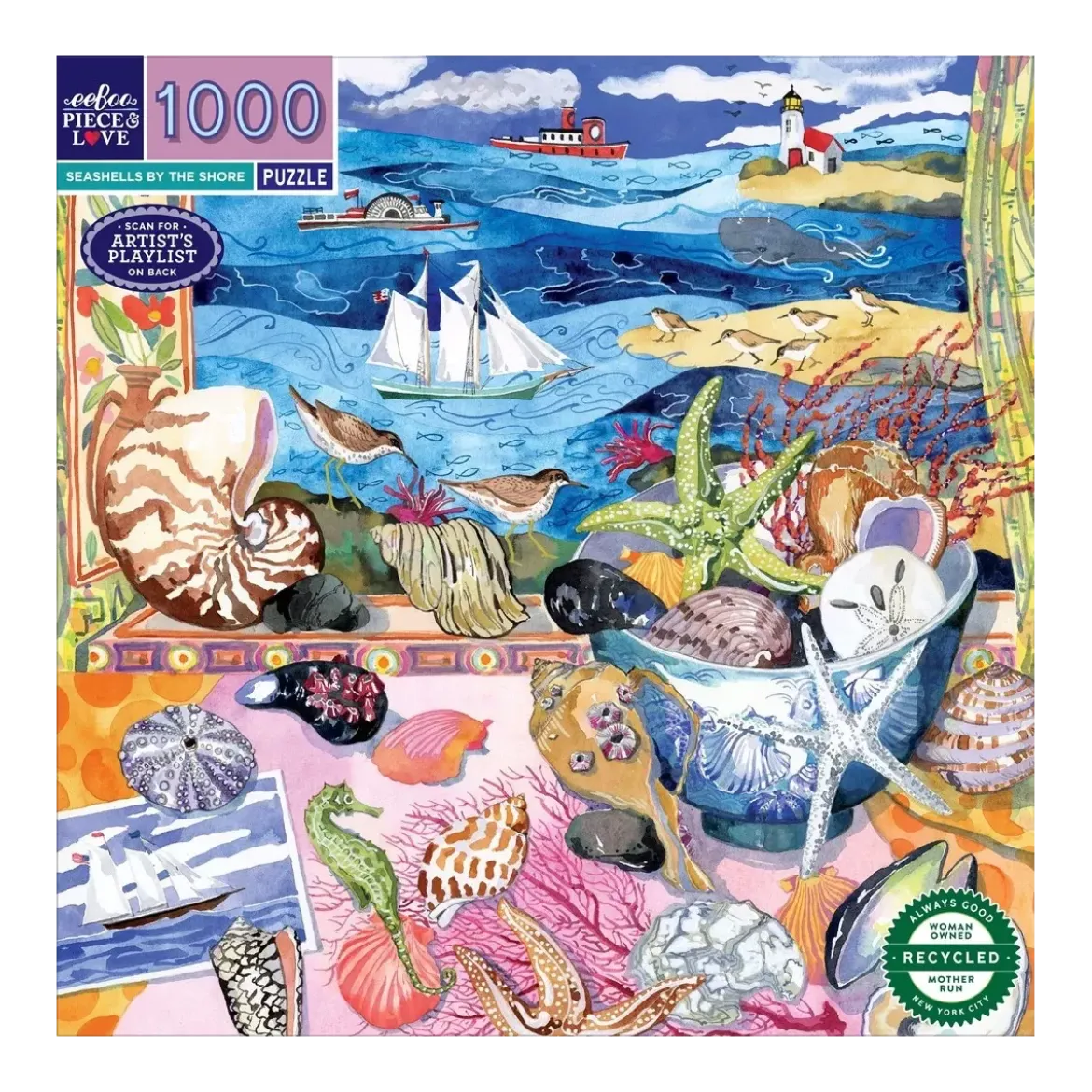 Puzzle Seashells by the Shore - 1000 pièces