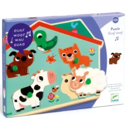 Puzzle Sonore Ouaf Woof - 5 pièces