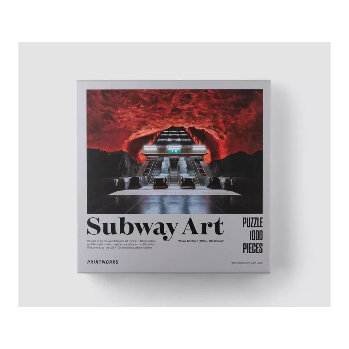 Puzzle Stockholm Subway Art Fire - 1000 pièces