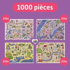 Puzzle Teampuzzle : City Trips - 1000 pièces