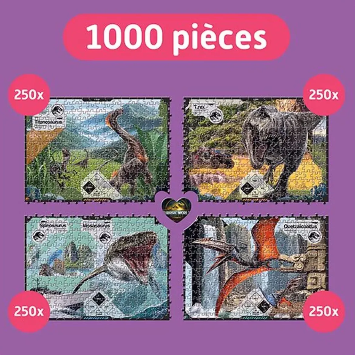 Puzzle Teampuzzle : Jurassic World - 1000 pièces