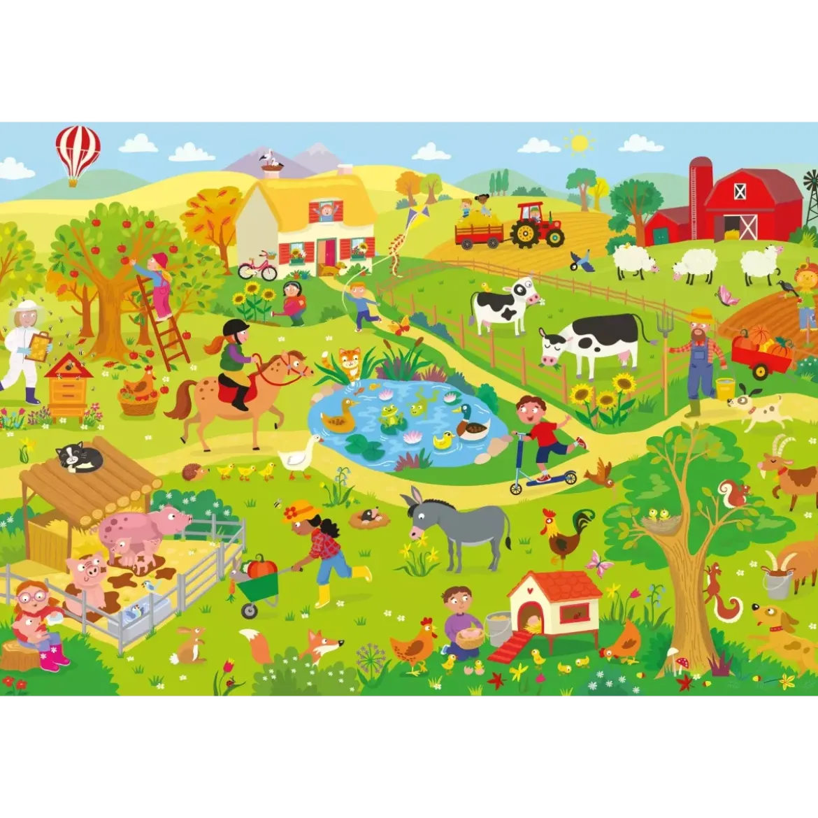 Puzzle Teampuzzle : À la ferme - 194 pièces