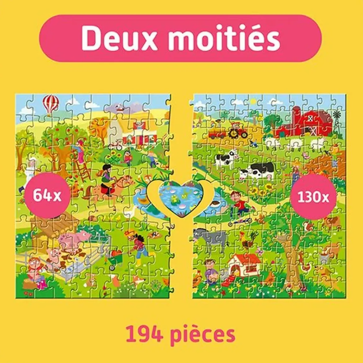 Puzzle Teampuzzle : À la ferme - 194 pièces