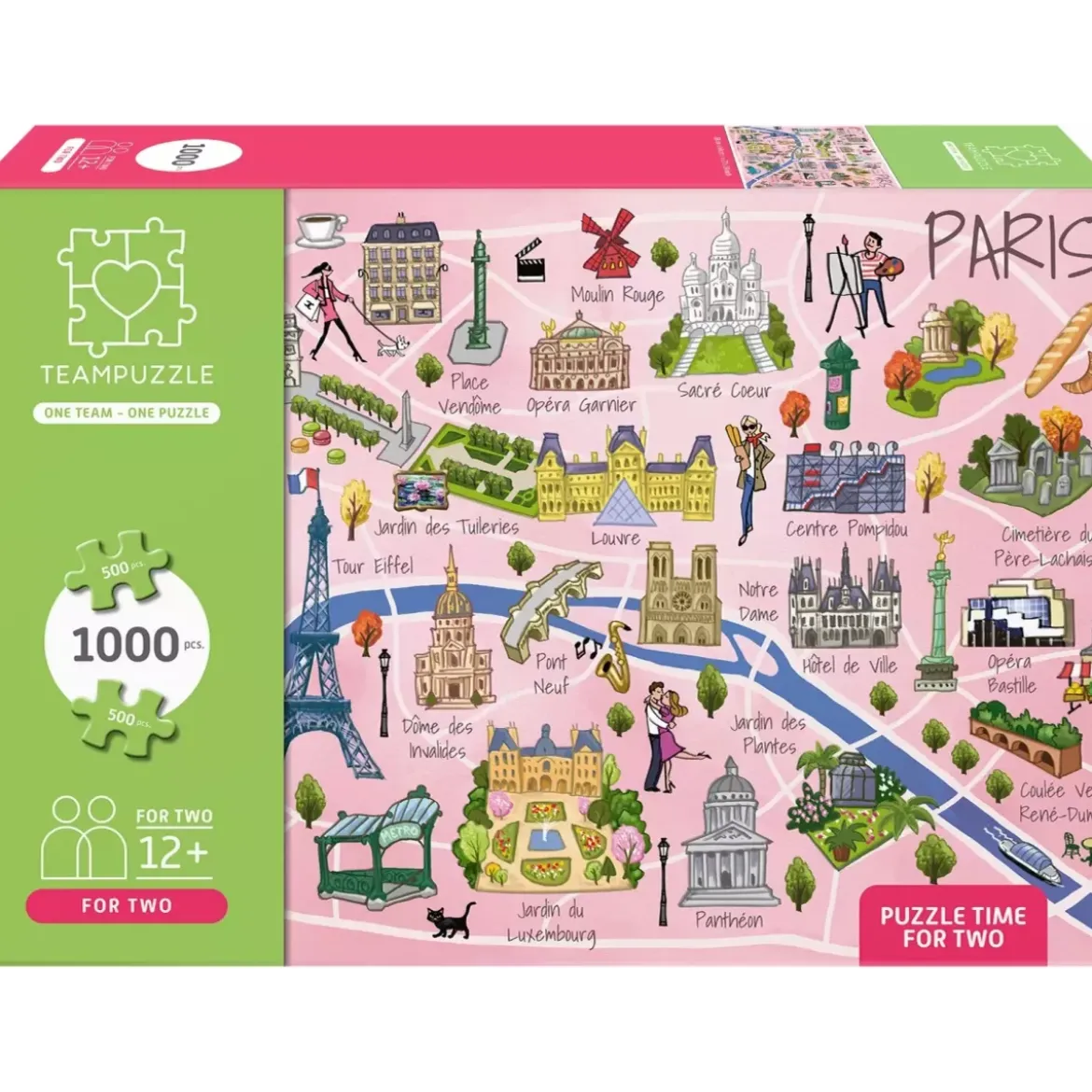 Puzzle Teampuzzle : Paris - 1000 pièces