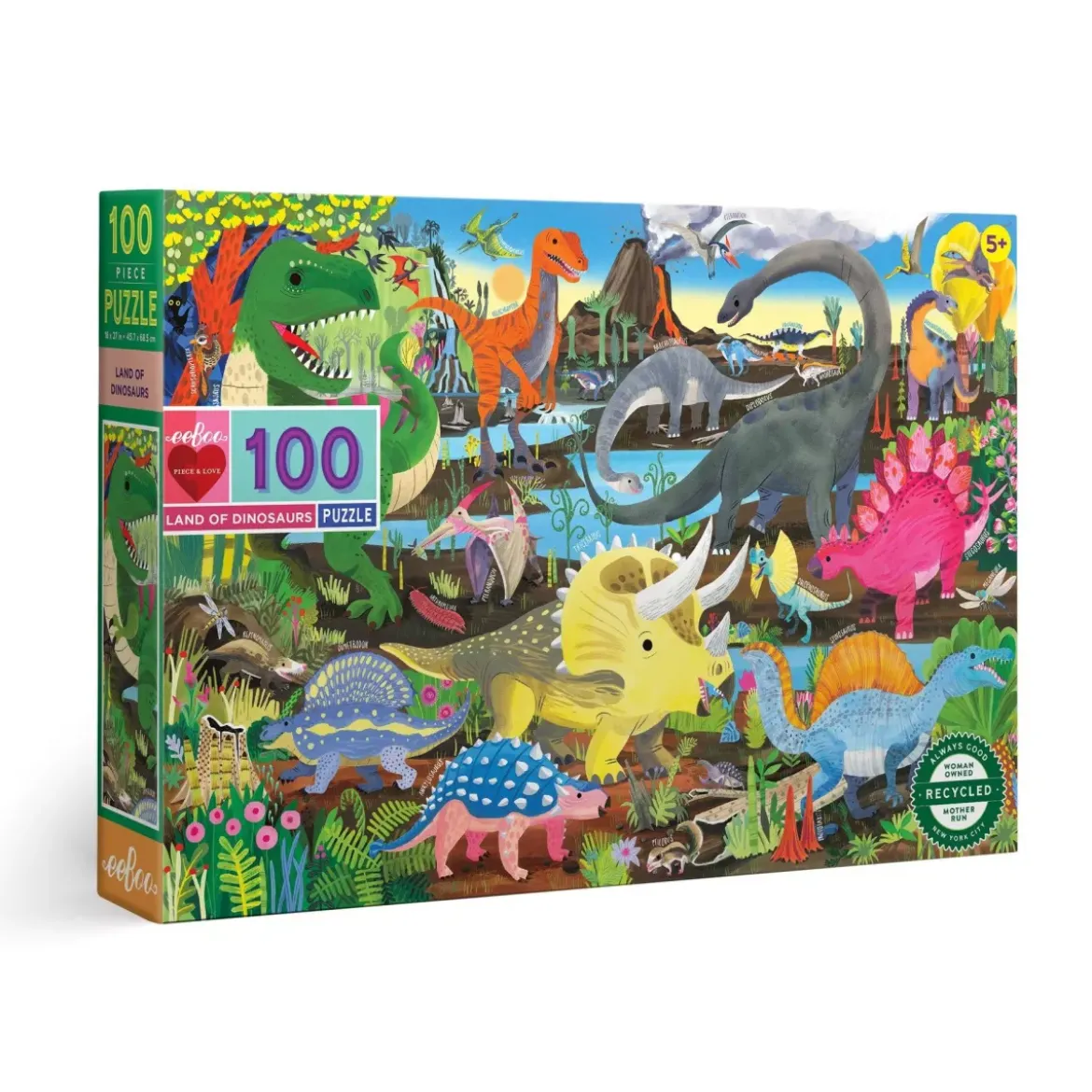Puzzle Terre des Dinosaures - 100 pièces
