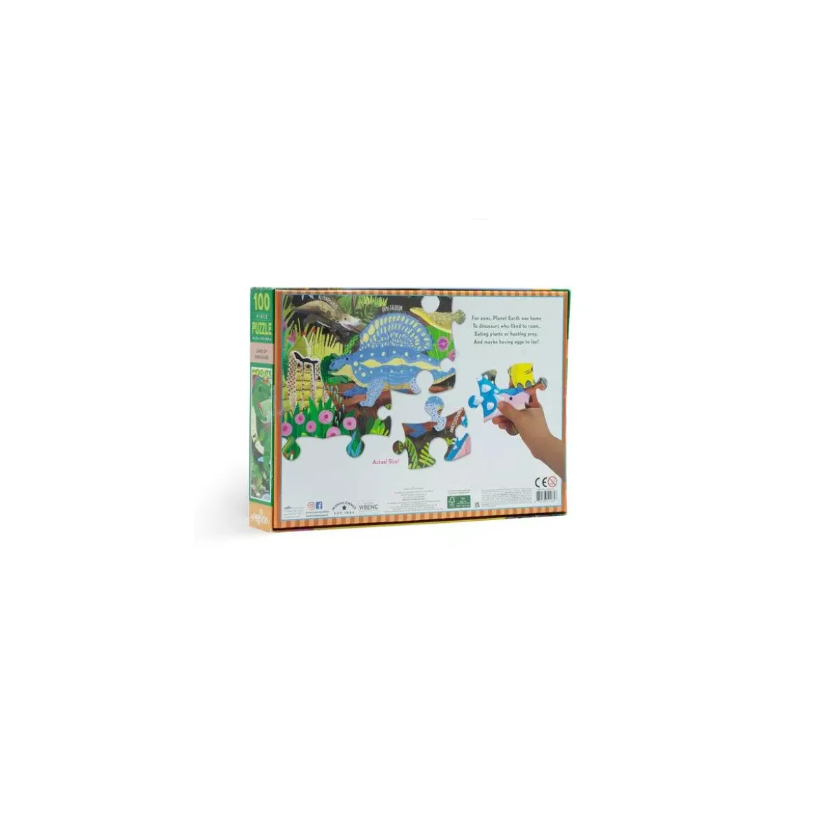 Puzzle Terre des Dinosaures - 100 pièces