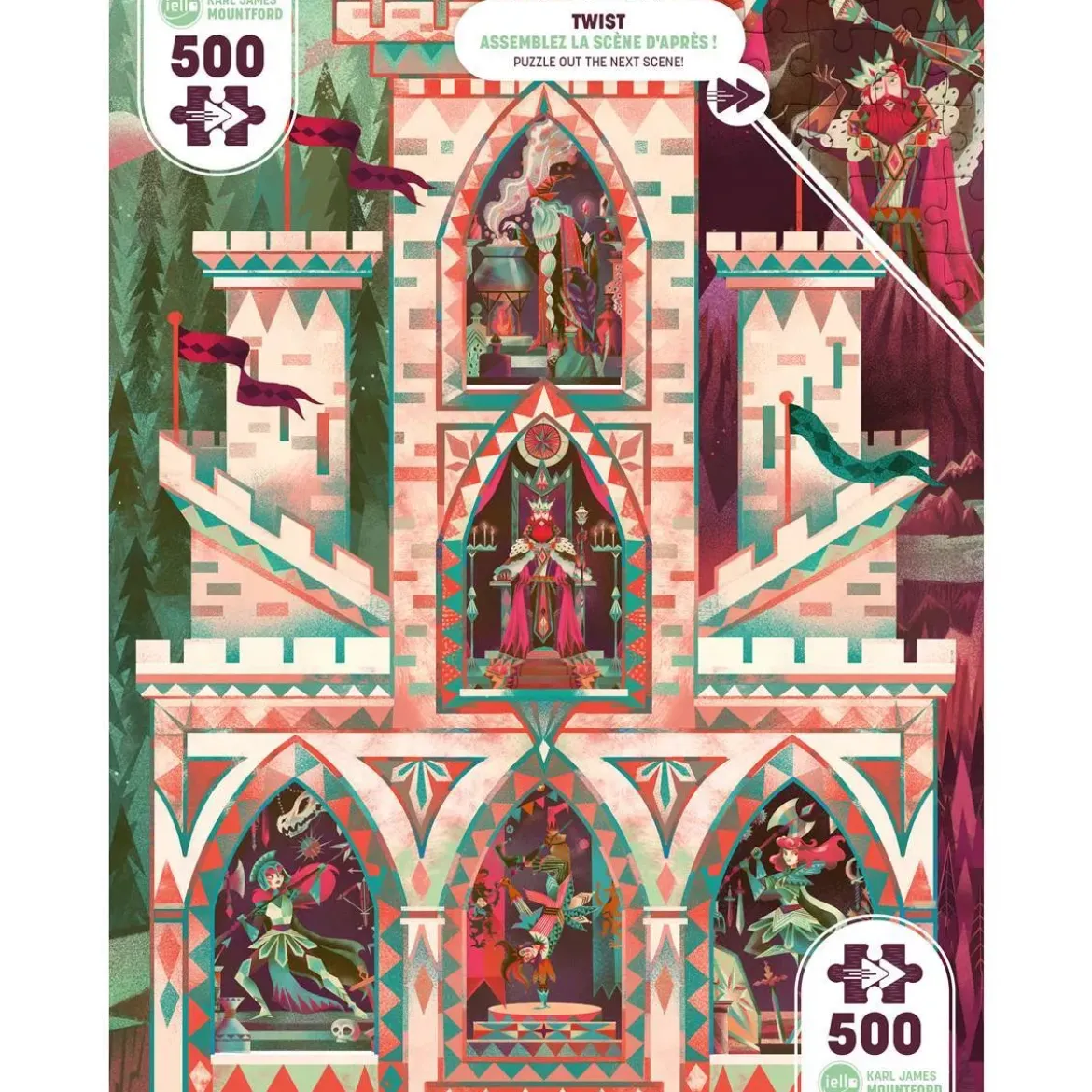 Puzzle Twist Visite Royale - 500 pièces