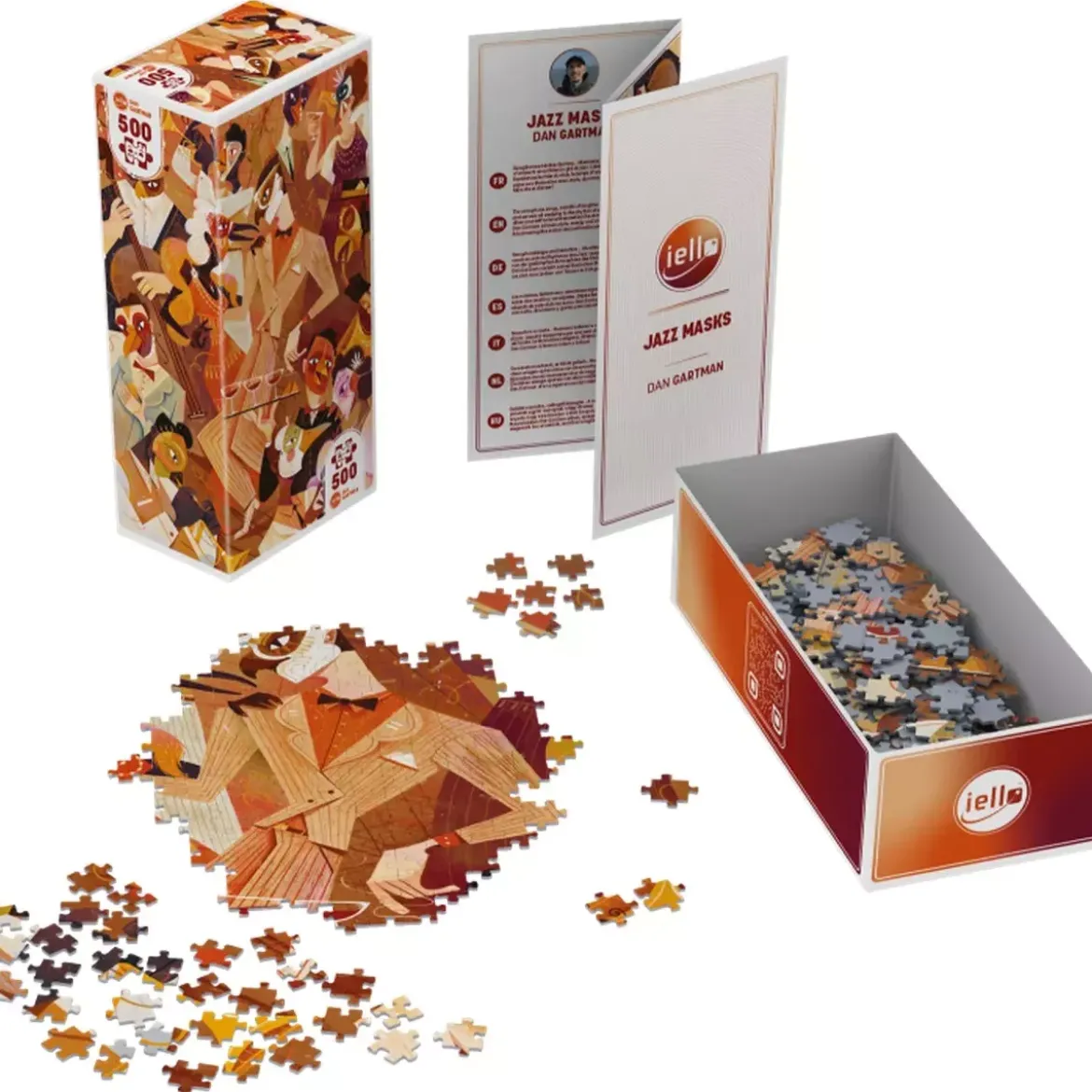 Puzzle Universe Jazz Masks - 500 pièces