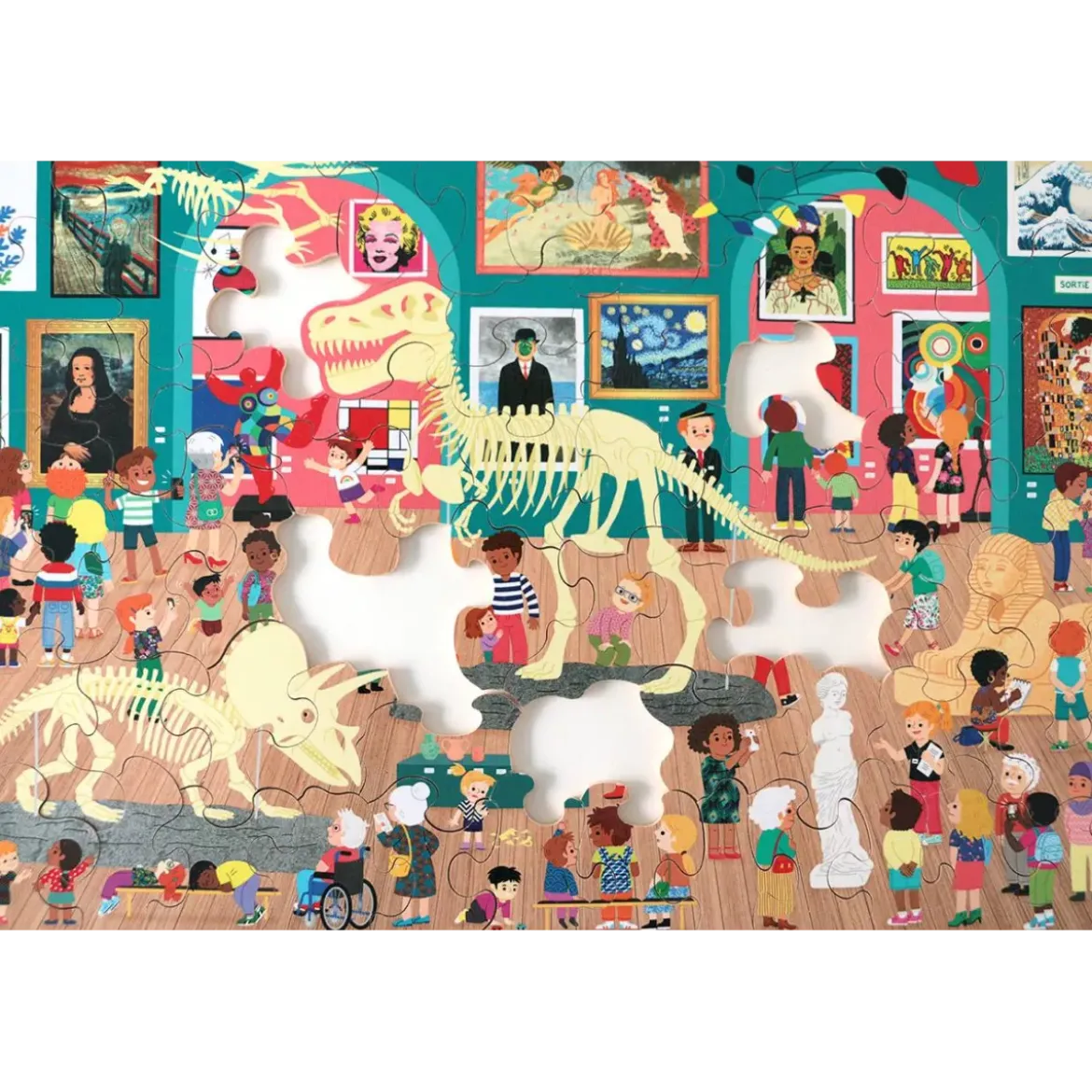 Puzzle Visite au Musée - 50 pièces