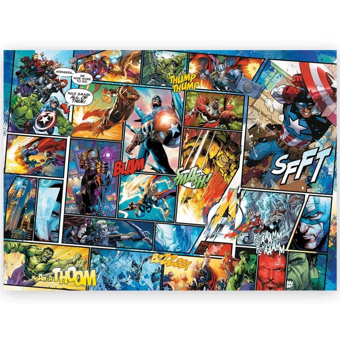 Puzzle Wood Craft Marvel Comics - 1000 pièces