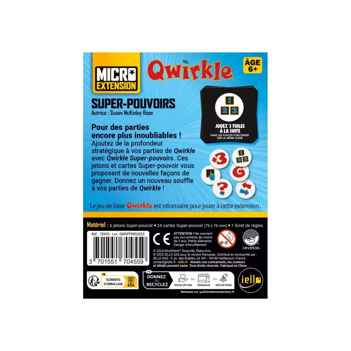 Qwirkle : Super-Pouvoirs - Micro Extension