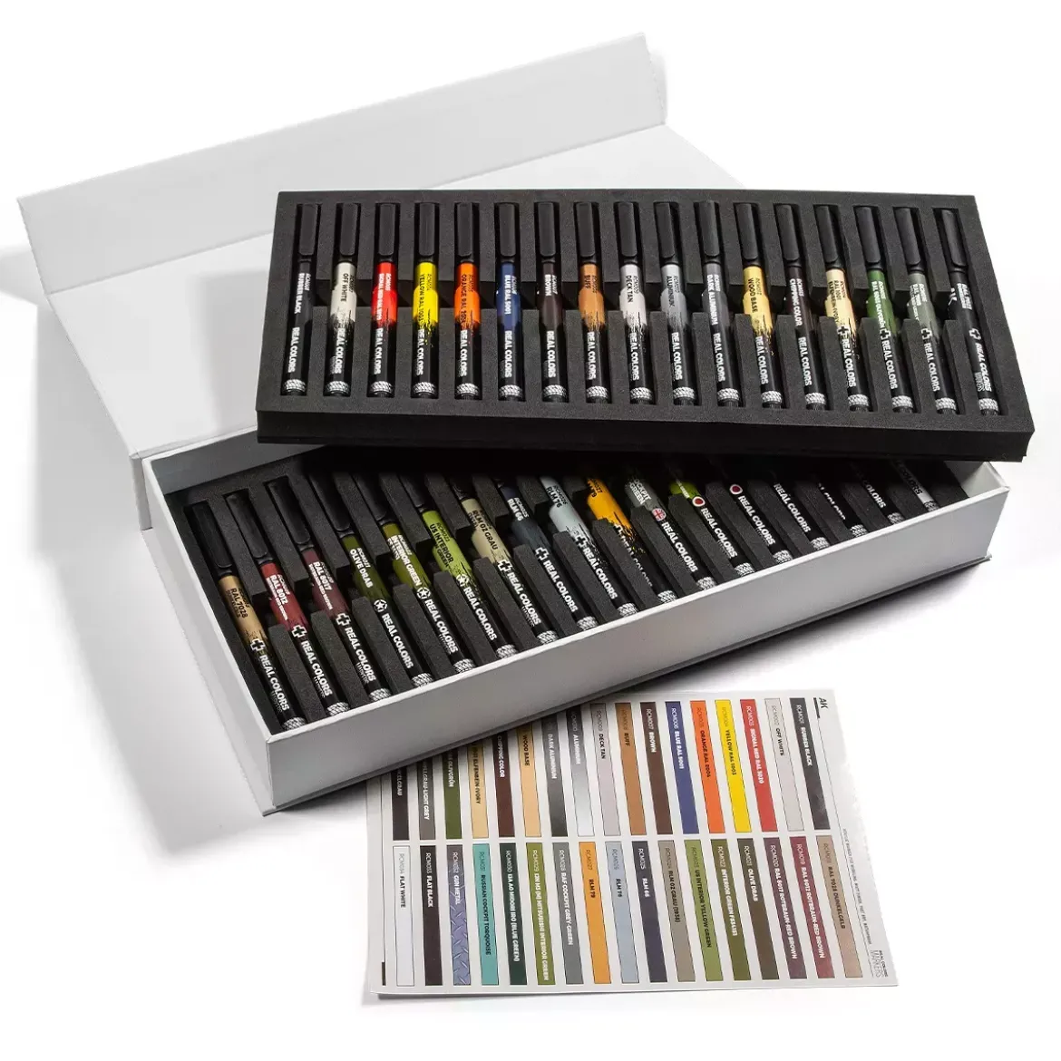 Real Colors Markers Set : Special Box 34 Couleurs - AK Interactive