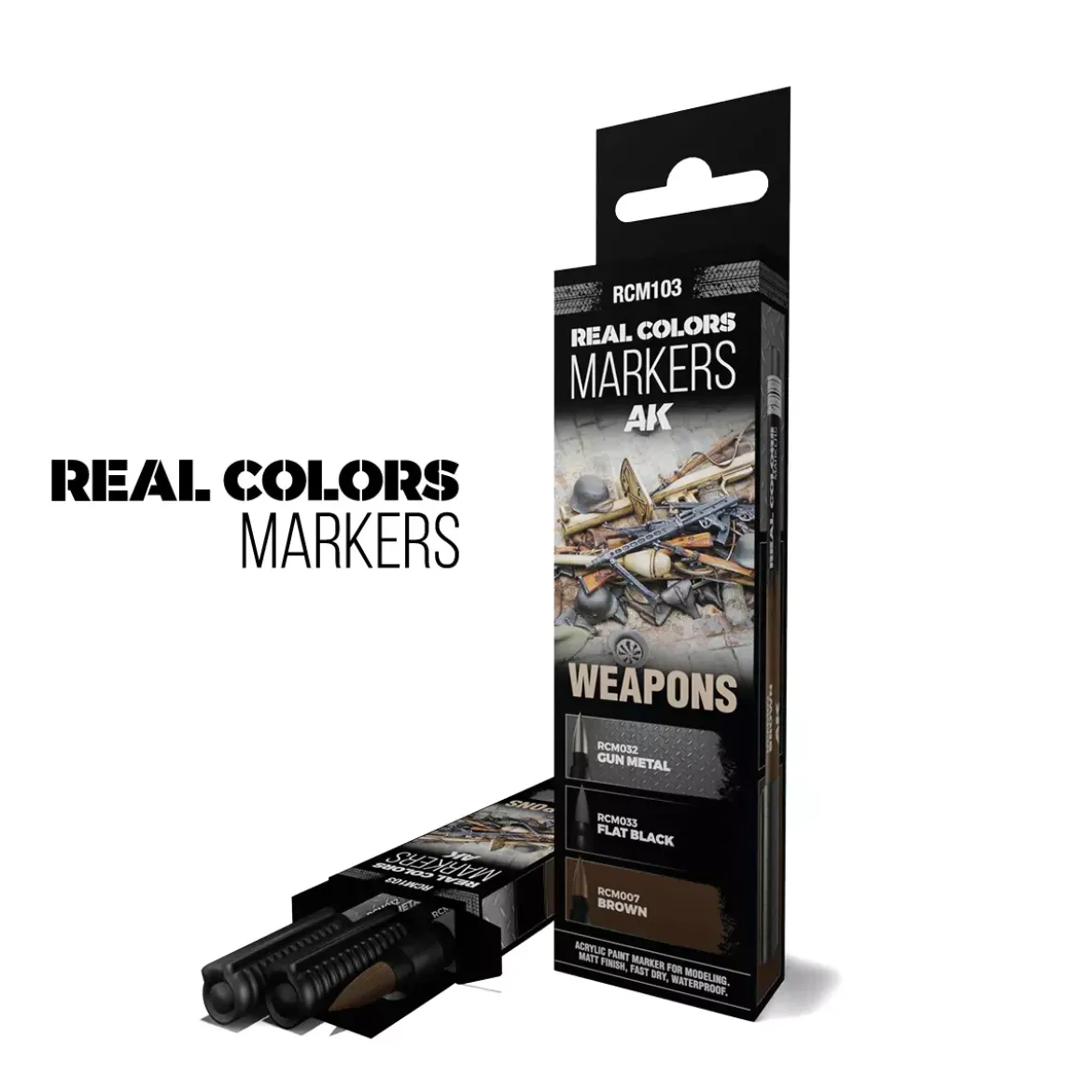 Real Colors Markers Set : Weapons - AK Interactive