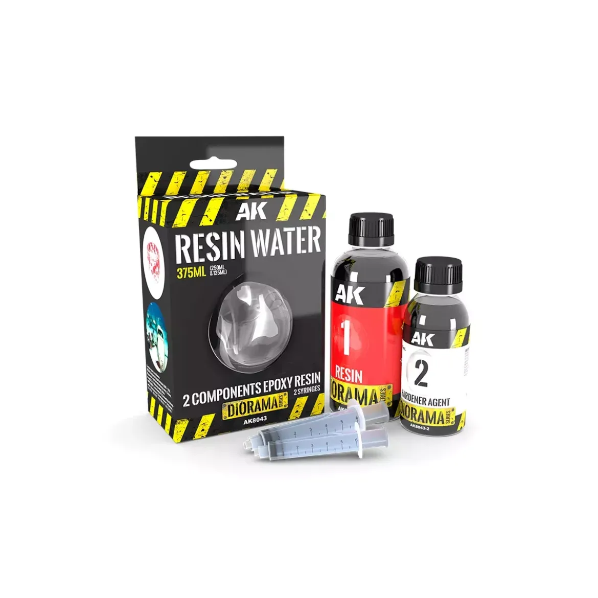 Resin Water - 2 Component Epoxy Resin 375ml - Diorama Series AK Interactive