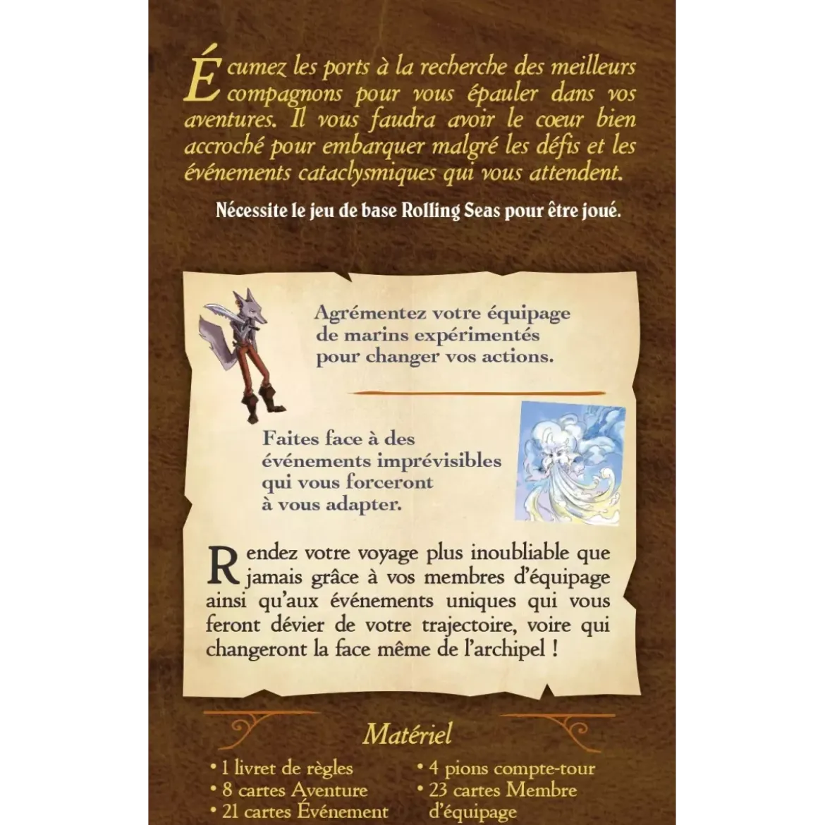 Rolling Seas : Légendes et Compagnons d'Infortune - Extension